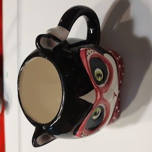 😻3D Cat with Horn Rimmed Glasses Mug